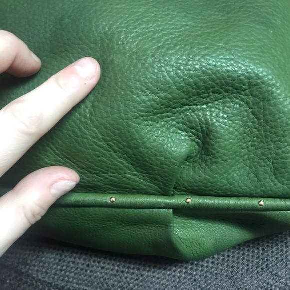 Juicy Couture vintage leather hobo in olive - Picture 11 of 16